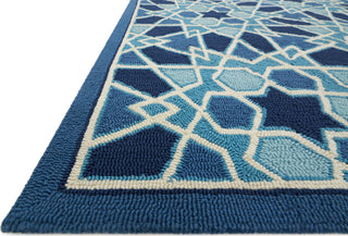 Loloi Venice Beach VB-27 Light Blue/Navy Area Rug Detail Shot Feature