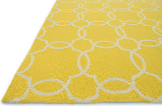 Loloi Ventura HVT08 Yellow / Ivory Area Rug Corner Shot