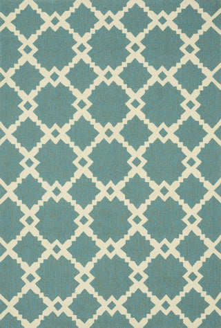 Loloi Ventura HVT09 Turquoise / Ivory Area Rug main image