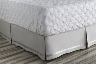 Surya Versaille VER-6002 Gray Bedding Twin Bed Skirt