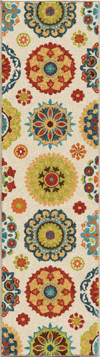 Orian Rugs Veranda Hubbard White Area Rug 