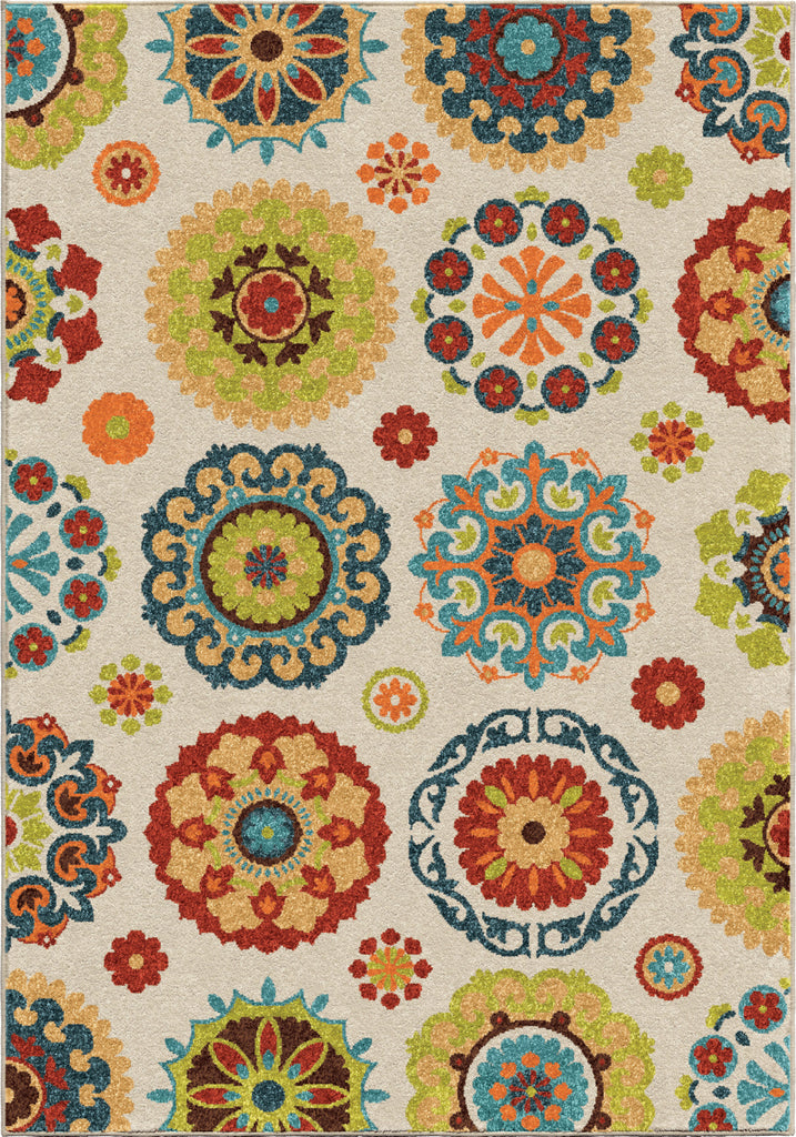 Orian Rugs Veranda Hubbard White Area Rug main image