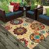 Orian Rugs Veranda Tatro White Area Rug Lifestyle Image Feature
