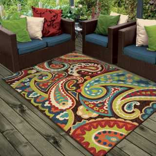 Orian Rugs Veranda Paisley Multi Area Rug Lifestyle Image Feature