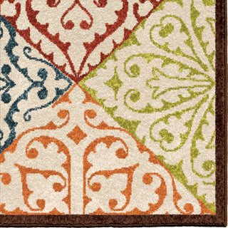Orian Rugs Veranda Whitten Multi Area Rug Close up