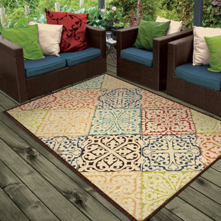 Orian Rugs Veranda Whitten Multi Area Rug Lifestyle Image Feature