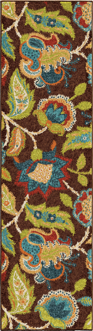 Orian Rugs Veranda Ethridge Brown Area Rug 