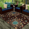Orian Rugs Veranda Retro Fit Brown Area Rug Lifestyle Image Feature