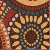 Orian Rugs Veranda Merrifield Collage Orange Area Rug Close up