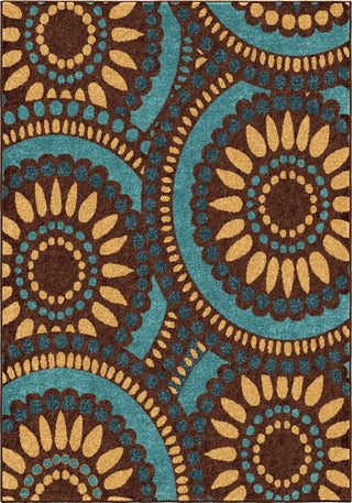 Orian Rugs Veranda Merrifield Collage Blue Area Rug main image