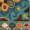 Orian Rugs Veranda Indo-China Admiral Blue Area Rug Close up