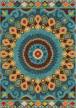 Orian Rugs Veranda Indo-China Admiral Blue Area Rug main image