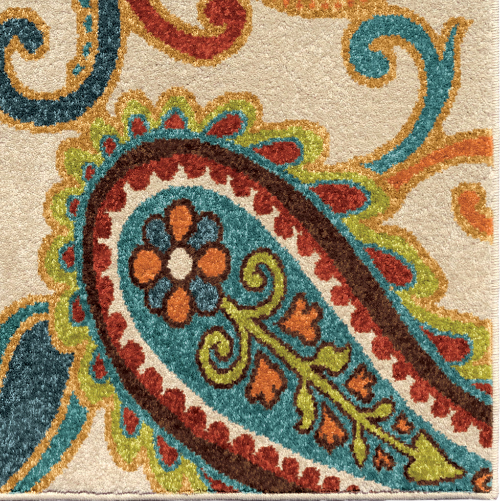 Orian Rugs Veranda Edisto White Area Rug main image