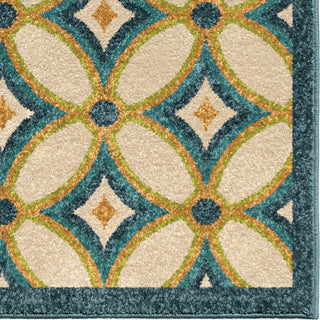 Orian Rugs Veranda Tezza Admiral Blue Area Rug Close up