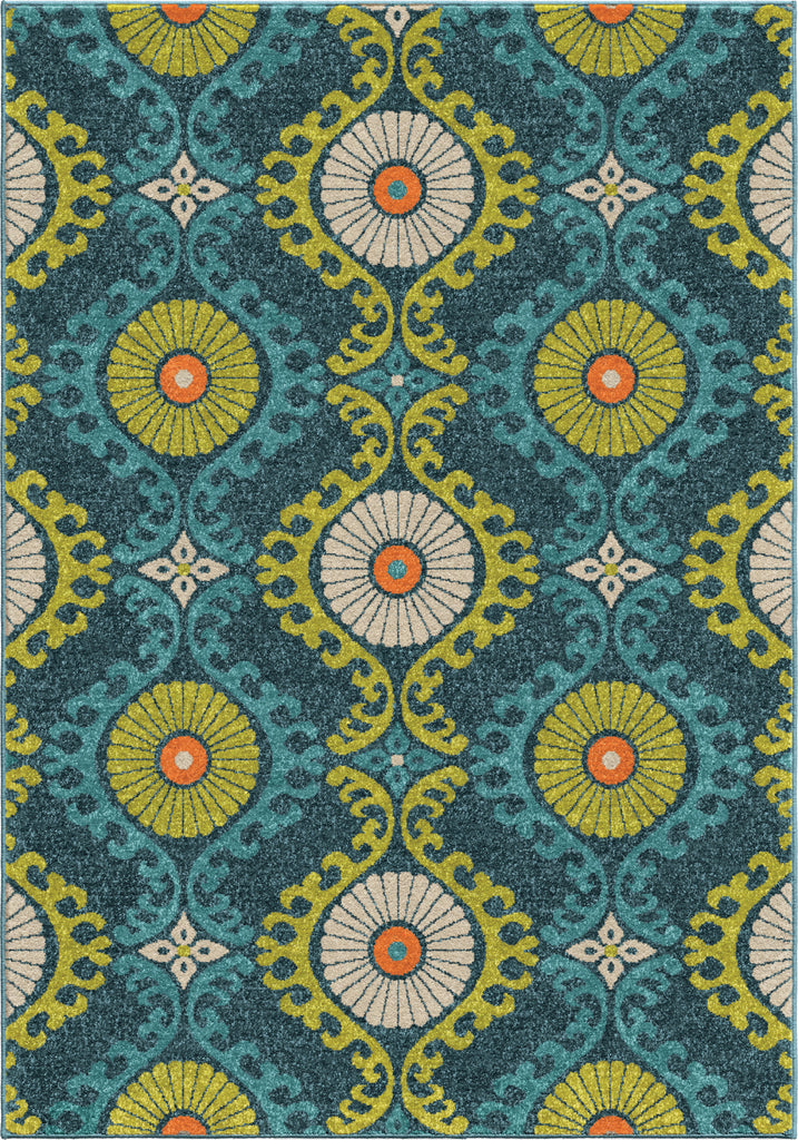 Orian Rugs Veranda Kokand Azo Blue Area Rug main image
