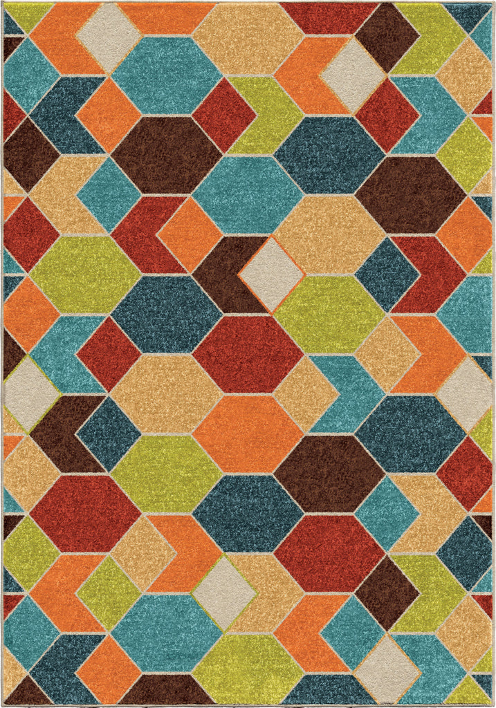 Orian Rugs Veranda Diamond Struck Multi Area Rug main image
