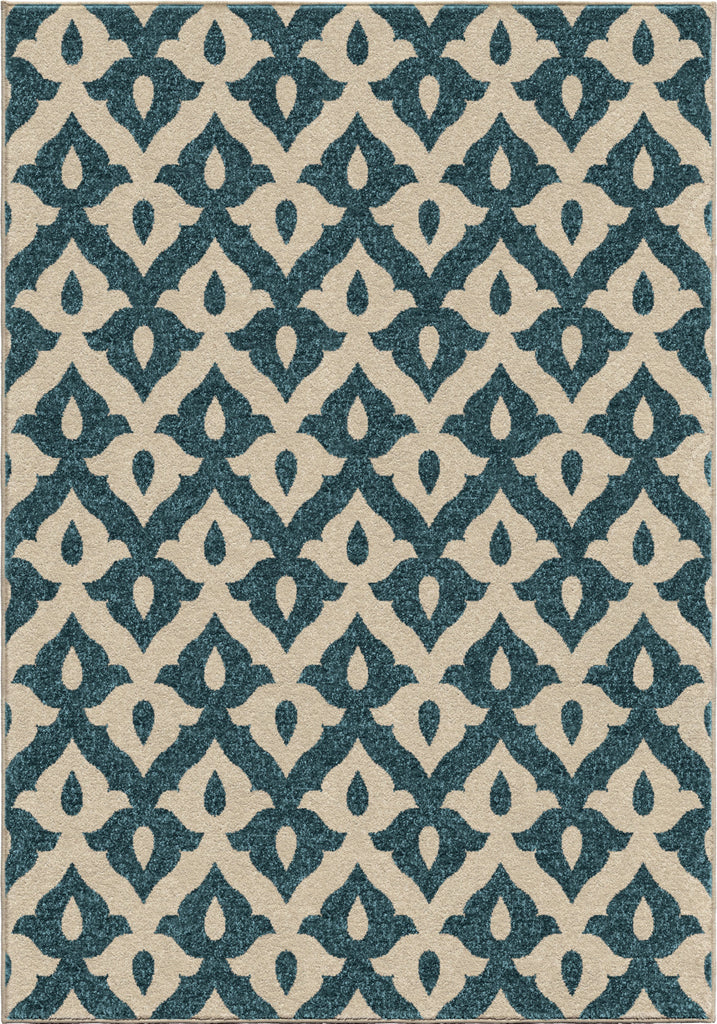 Orian Rugs Veranda Tribal Trellis Admiral Blue Area Rug main image