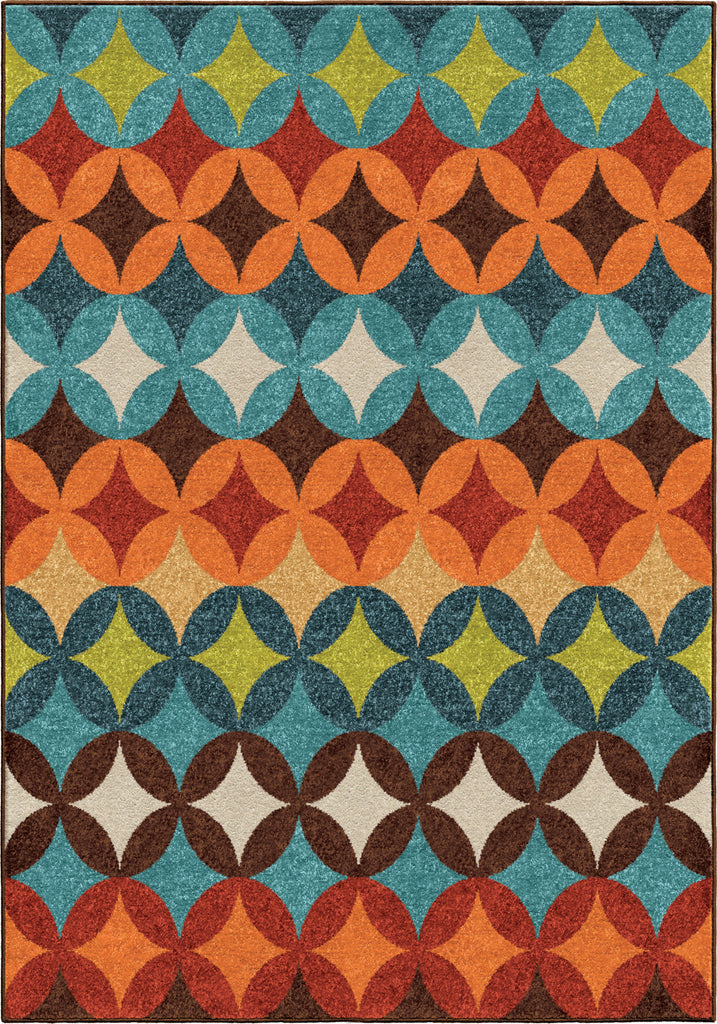 Orian Rugs Veranda Brandon Berry Multi Area Rug main image