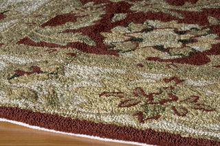 Momeni Veranda VR-03 Burgundy Area Rug Corner Shot