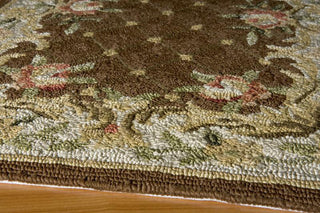 Momeni Veranda VR-06 Brown Area Rug Corner Shot