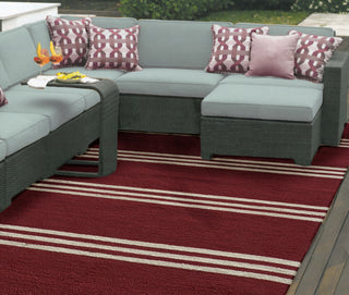 Momeni Veranda VR-16 Red Area Rug Room Scene Feature