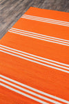 Momeni Veranda VR-16 Tangerine Area Rug Corner Shot Feature