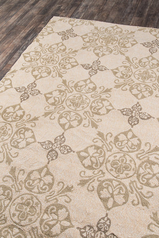 Momeni Veranda VR-19 Beige Area Rug Corner Shot