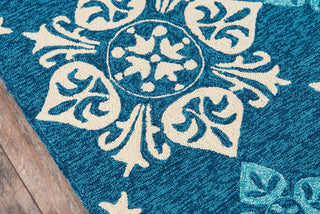 Momeni Veranda VR-29 Blue Area Rug Closeup