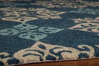 Momeni Veranda VR-29 Blue Area Rug Closeup