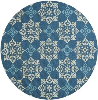 Momeni Veranda VR-29 Blue Area Rug Close up