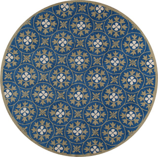 Momeni Veranda VR-30 Blue Area Rug Closeup