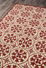 Momeni Veranda VR-30 Red Area Rug Corner Shot Feature