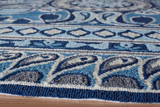 Momeni Veranda VR-53 Indigo Area Rug Corner Shot