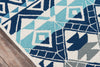 Momeni Veranda VR-56 Multi Blue Area Rug Closeup