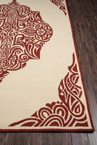 Momeni Veranda VR-58 Red Area Rug Closeup