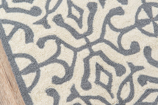 Momeni Veranda VR-59 Grey Area Rug Corner Shot