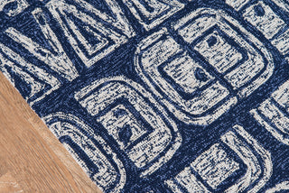 Momeni Veranda VR-67 Navy Area Rug Close up Feature