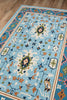 Momeni Veranda VR-71 Blue Area Rug Corner Image Feature