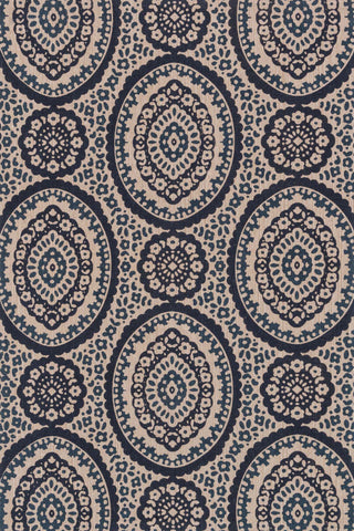 Loloi Vero VO-02 Natural / Navy Area Rug 