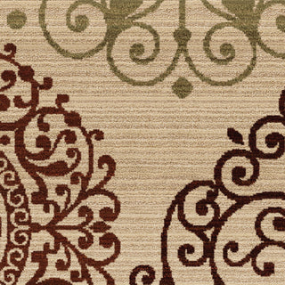 Orian Rugs Virtuous Scrolled Eclipse Ivory Area Rug Close Up