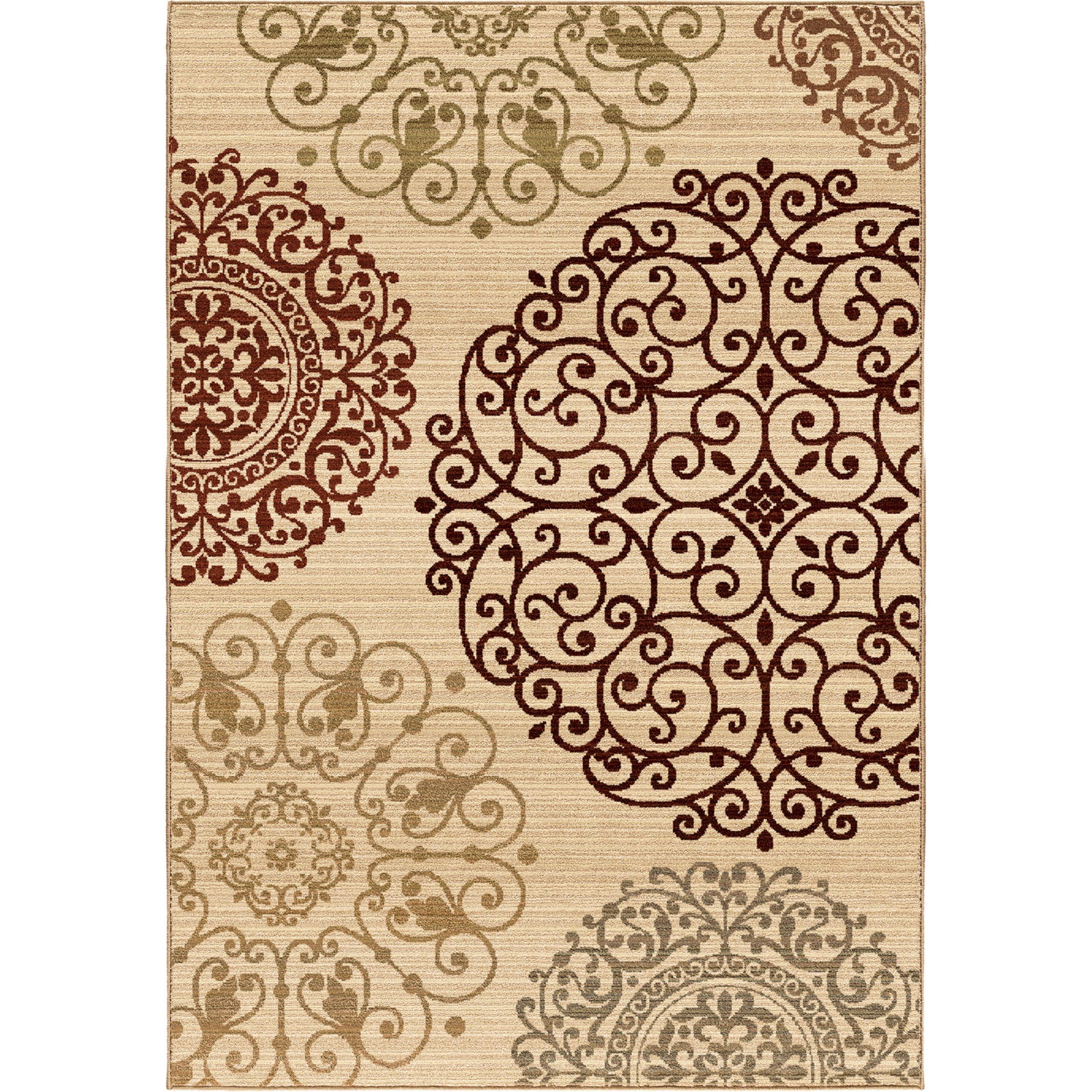 Orian Rugs Virtuous Scrolled Eclipse Ivory Area Rug main image