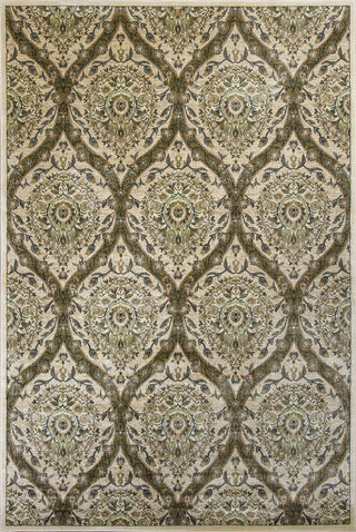 KAS Versailles 8502 Ivory Trellis Machine Loomed Area Rug