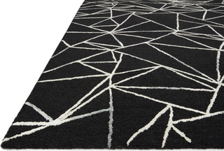 Loloi Verve VER-03 Black / Ivory Area Rug Corner Featured