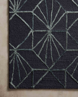 Loloi Verve VER-04 Denim / Ocean Area Rug Corner On Wood