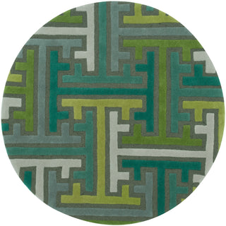 LR Resources Vibrance 03544 Miami Hand Tufted Area Rug 5' Round