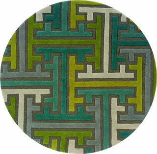 LR Resources Vibrance 03544 Miami Area Rug Round Image