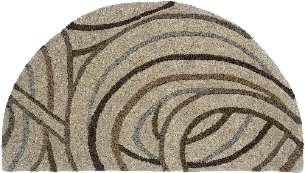 LR Resources Vibrance 03545 Cosmos Hand Tufted Area Rug 1'10'' X 3'4'' Half Moon