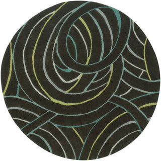 LR Resources Vibrance 03545 Miami Hand Tufted Area Rug 7'9'' Round