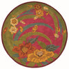 LR Resources Vibrance 03547 Pink Hand Tufted Area Rug 5' Round