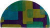 LR Resources Vibrance 03548 Purple Hand Tufted Area Rug 1'10'' X 3'4'' Half Moon